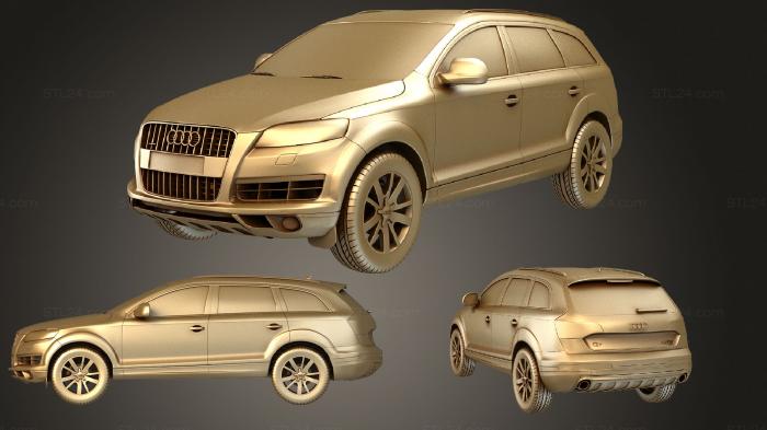 Автомобили и транспорт (Audi Q7 2010, CARS_0593) 3D модель для ЧПУ станка